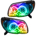 2006-2009 Toyota 4-Runner Sport Pre-Assembled Halo Headlights with ColorSHIFT LED halo rings.