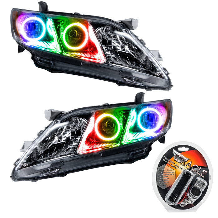 2007-2009 Toyota Camry Pre-Assembled Halo Headlights with RF Controller.