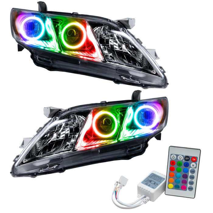 2007-2009 Toyota Camry Pre-Assembled Halo Headlights with Simple Controller.