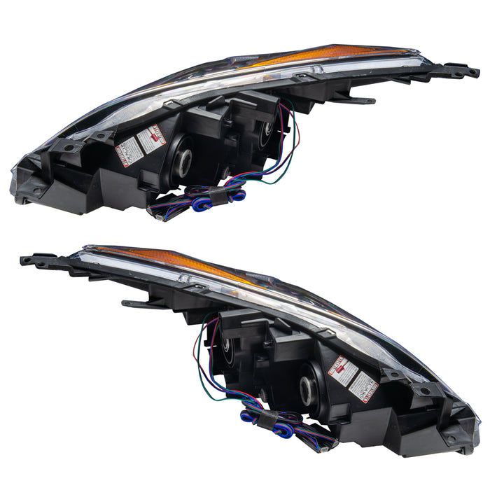 Side view of 2010-2013 Mazda 3 Pre-Assembled Headlights - Halogen