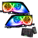 2002-2005 BMW 3 Series Pre-Assembled Halo Headlights - Black Housing with 2.0 Controller.