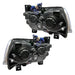 Rear view of 2011-2014 Dodge Charger Pre-Assembled Halo Headlights - Non HID - Black Housing