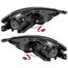 Rear view of 2013-2014 Dodge Dart Pre-Assembled Headlights - Black Housing (HID Style)