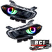 2013-2014 Dodge Dart Pre-Assembled Headlights - Black Housing (HID Style) with BC1 Controller.