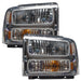 2005 Ford Excursion Pre-Assembled Halo Headlights - Chrome Housing