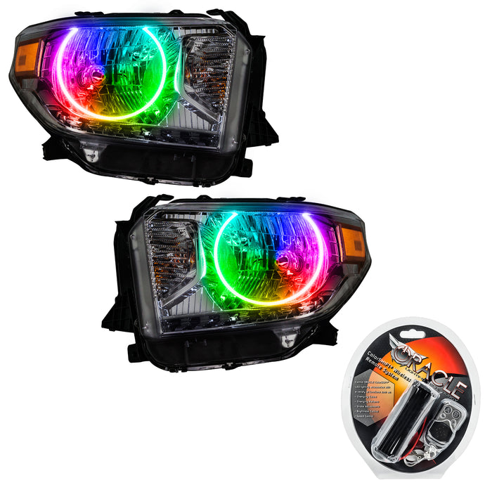 2014-2017 Toyota Tundra Pre-Assembled Halo Headlights with RF Controller.