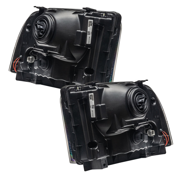 ORACLE Lighting 2005-2007 Ford F-250/F-350 Super Duty Pre-Assembled Halo Headlights - Black Housing