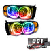 2002-2005 Dodge Ram Pre-Assembled Halo Headlights with BC1 Controller.