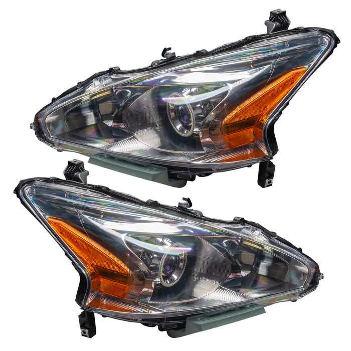 ORACLE Lighting 2013-2015 Nissan Altima Sedan Pre-Assembled Halo Headlights - (Halogen)