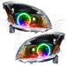 2007-2008 Nissan Maxima Pre-Assembled Halo Headlights with ColorSHIFT LED halo rings.