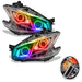 2009-2014 Nissan Maxima Pre-Assembled Halo Headlights-Non HID-CHROME Housing with RF Controller.