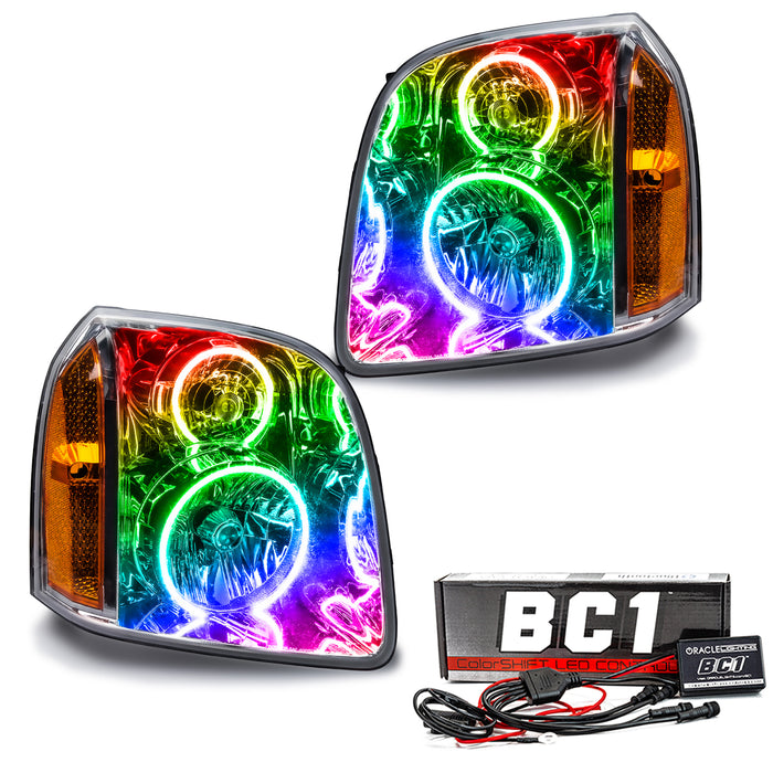 2007-2014 GMC Yukon Pre-Assembled Halo Headlights with BC1 Controller.