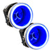 2011-2013 Dodge Durango Pre-Assembled Halo Fog Lights with blue LED halo rings.