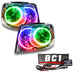 2007-2009 Dodge Durango Pre-Assembled Halo Headlights - Chrome Housing with BC1 Controller.