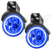 1997-2000 Dodge Durango Pre-Assembled Fog Lights with blue LED halo rings.