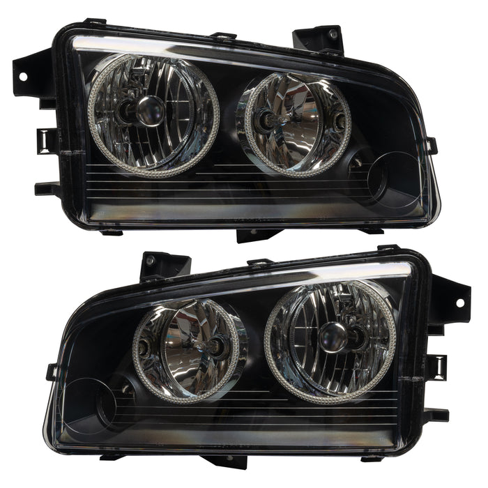 2005-2010 Dodge Charger Pre-Assembled Halo Headlights - Non HID