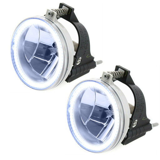 2003-2005 Dodge Neon Pre-Assembled Halo Fog Lights with white halos.