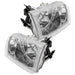 1998-2011 Ford Crown Victoria Pre-assembled Halo Headlights - Halogen - Chrome Housing