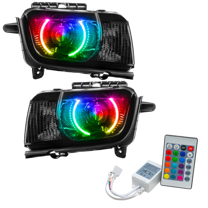 2010-2013 Chevrolet Camaro RS Pre-Assembled Halo Headlights - Projector/HID with Simple Controller.