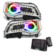 2011-2014 Chrysler 300C NON HID Pre-Assembled Halo Headlights - Chrome Housing with 2.0 Controller.