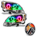 2008-2012 GMC Acadia Pre-Assembled Halo Headlights with RF Controller.