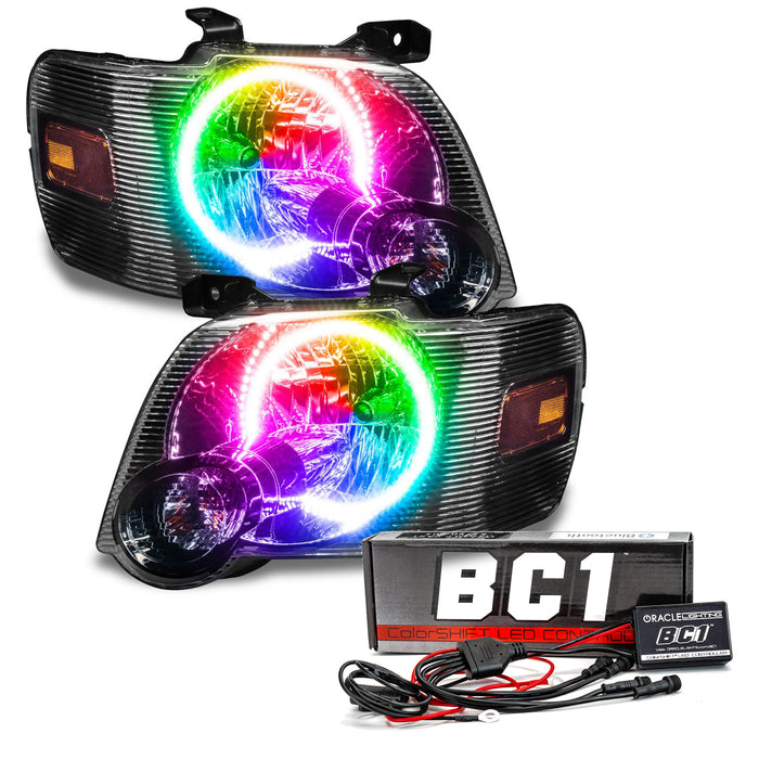 2008-2010 Ford Explorer Sport Trac Pre-Assembled Halo Headlights with BC1 Controller.