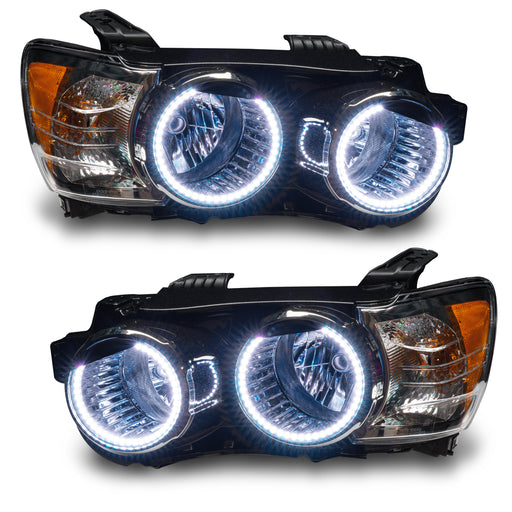 2012-2015 Chevrolet Sonic Pre-Assembled Halo Headlights with white LED halo rings.