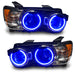 2012-2015 Chevrolet Sonic Pre-Assembled Halo Headlights with blue LED halo rings.