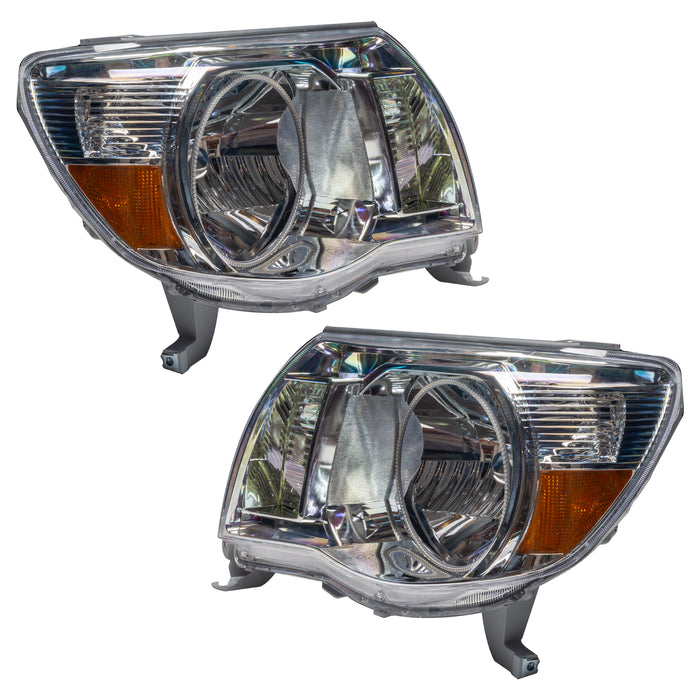 Angled view of 2005-2011 Toyota Tacoma Pre-Assembled Halo Headlights