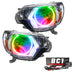 2012-2015 Toyota Tacoma Pre-Assembled Halo Headlights - Chrome with BC1 Controller