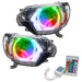 2012-2015 Toyota Tacoma Pre-Assembled Halo Headlights - Chrome with Simple Controller.