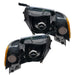 Rear view of 1994-2002 Dodge Ram 1500/2500/3500 Pre-Assembled Halo Headlights