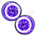 2004-2007 Nissan Armada Pre-Assembled Fog Lights with purple LED halo rings.