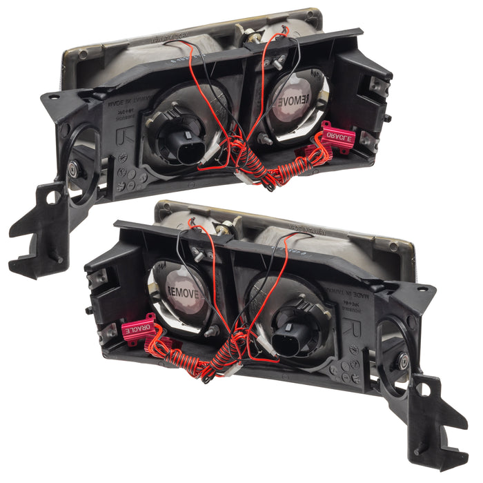 Rear view of 1991-1996 Chevrolet Caprice Pre-Assembled Halo Headlights