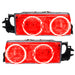 1991-1996 Chevrolet Caprice Pre-Assembled Halo Headlights with red LED halo rings.