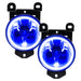 2001-2006 GMC Yukon-Denali Pre-Assembled Halo Fog Lights with blue LED halo rings.
