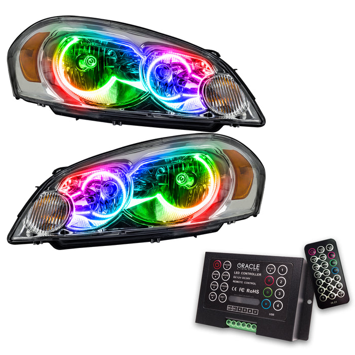 2006-2013 Chevrolet Impala Non-Projector Pre-Assembled Halo Headlights with 2.0 Controller.