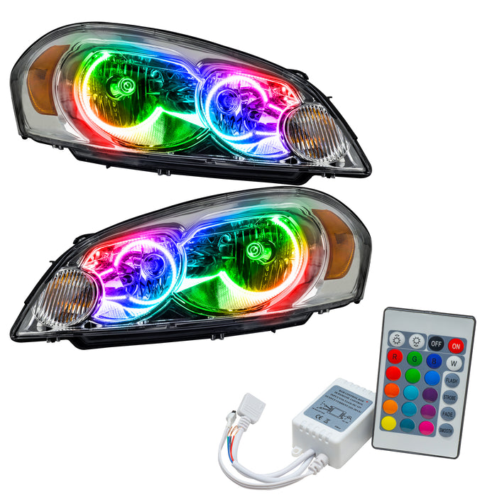 2006-2013 Chevrolet Impala Non-Projector Pre-Assembled Halo Headlights with Simple Controller.