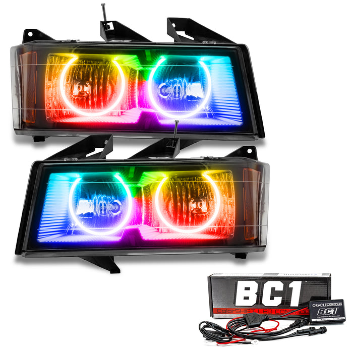 2004-2012 Chevrolet Colorado Pre-Assembled LED Halo Headlights with BC1 Controller.