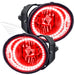 2001-2002 Nissan Frontier Pre-Assembled Fog Lights with red LED halo rings.