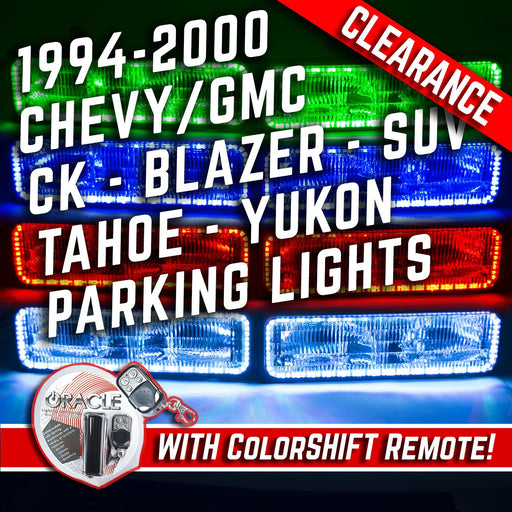 1994-2000 Chevrolet C10/Sub/Tahoe Parking Lights ORACLE ColorSHIFT Halos + RGB Controller