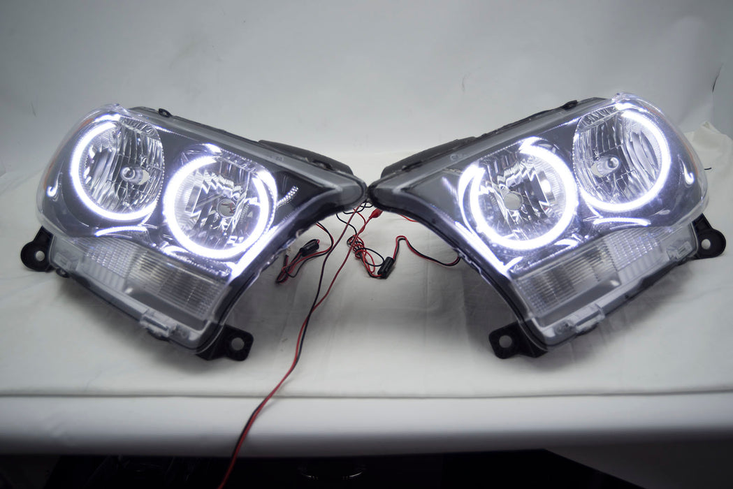 2011-2013 Dodge Durango SUV Headlights w/ ORACLE White LED SMD Halo Kit