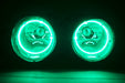 2001-2002 Nissan Frontier Fog Lights with ORACLE Green LED Halo Kit