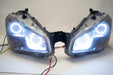 2009-2014 Nissan Maxima Headlights - ORACLE WHITE LED Halo Kit + Tinted Lenses