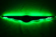 Gen I Chrysler Illuminated LED Rear Wing Emblem with green LEDs.
