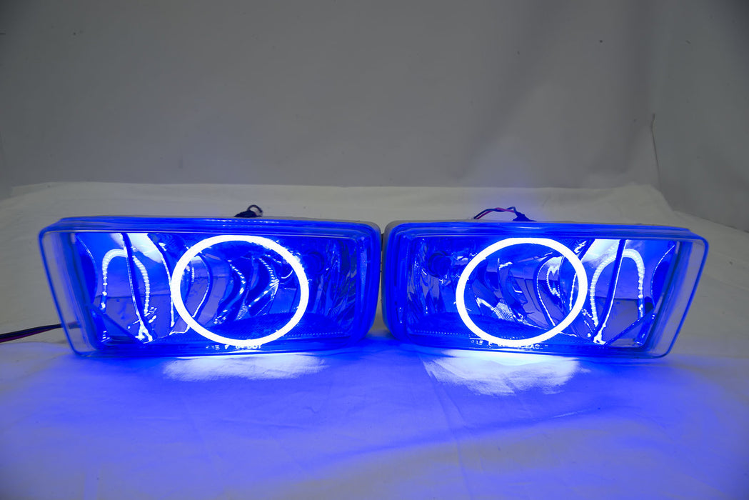 2007-15 Chevy Silverado Fog Lights - ORACLE Blue Plasma Halos Pre-Installed