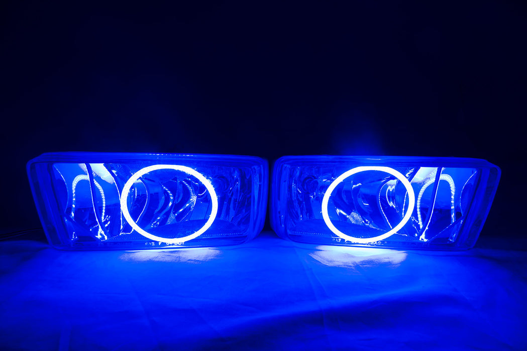 2007-15 Chevy Silverado Fog Lights - ORACLE Blue Plasma Halos Pre-Installed - CLEARANCE