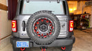 Rear view of a Ford Bronco with Spare Tire Wheel Ring Third Brake Light installed.