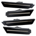 2010-2015 Chevrolet Camaro Concept SMD Sidemarker Set with black paint and clear lenses.