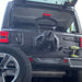 Rear end of a Jeep Wrangler with "Smoked Lens" LED Third Brake Light installed.